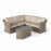 Winchester Small Corner Sofa Set with Fire Pit Coffee Table