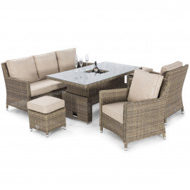 Winchester Sofa Dining Set with Ice Bucket & Rising Table
