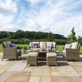 Winchester Sofa Dining Set with Ice Bucket & Rising Table Winchester Sofa Dining Set with Ice Bucket & Rising Table