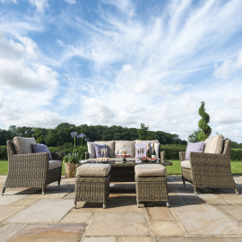 Winchester Sofa Dining Set with Ice Bucket & Rising Table Winchester Sofa Dining Set with Ice Bucket & Rising Table