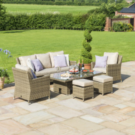 Winchester Sofa Dining Set with Ice Bucket & Rising Table Winchester Sofa Dining Set with Ice Bucket & Rising Table