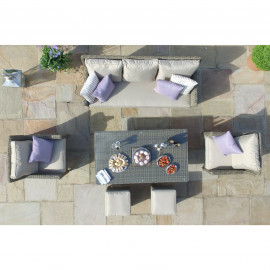 Winchester Sofa Dining Set with Ice Bucket & Rising Table Winchester Sofa Dining Set with Ice Bucket & Rising Table