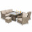 Winchester Sofa Dining Set with Ice Bucket & Rising Table