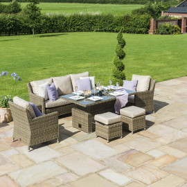 Winchester Sofa Dining Set with Ice Bucket & Rising Table Winchester Sofa Dining Set with Ice Bucket & Rising Table