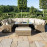 Winchester Royal U Shaped Sofa Set with Fire Pit Table
