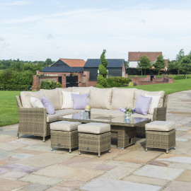 Winchester Corner Dining Set with Ice Bucket & Rising Table Winchester Corner Dining Set with Ice Bucket & Rising Table