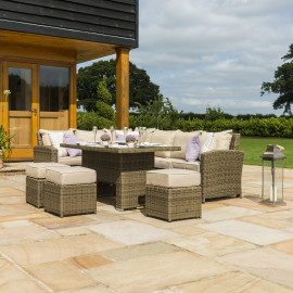 Winchester Corner Dining Set with Ice Bucket & Rising Table Winchester Corner Dining Set with Ice Bucket & Rising Table