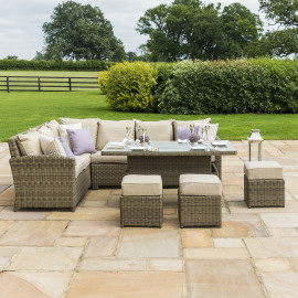 Winchester Corner Dining Set with Ice Bucket & Rising Table Winchester Corner Dining Set with Ice Bucket & Rising Table