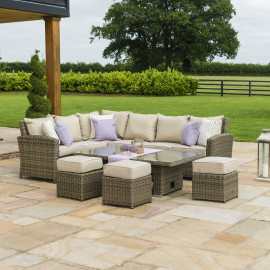 Winchester Corner Dining Set with Ice Bucket & Rising Table Winchester Corner Dining Set with Ice Bucket & Rising Table