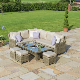 Winchester Corner Dining Set with Ice Bucket & Rising Table Winchester Corner Dining Set with Ice Bucket & Rising Table