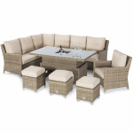 Winchester Corner Dining Set with Ice Bucket & Rising Table (with Armchair) Winchester Corner Dining Set with Ice Bucket & Rising Table (with Armchair)