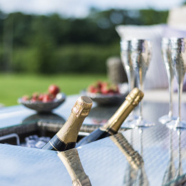 Winchester Corner Dining Set with Ice Bucket & Rising Table (with Armchair) Winchester Corner Dining Set with Ice Bucket & Rising Table (with Armchair)
