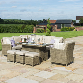 Winchester Corner Dining Set with Ice Bucket & Rising Table (with Armchair) Winchester Corner Dining Set with Ice Bucket & Rising Table (with Armchair)