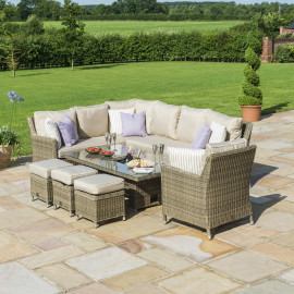 Winchester Corner Dining Set with Ice Bucket & Rising Table (with Armchair) Winchester Corner Dining Set with Ice Bucket & Rising Table (with Armchair)