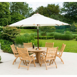 Alexander Rose 3m Round Hardwood Luxury Parasol Alexander Rose 3m Round Hardwood Luxury Parasol