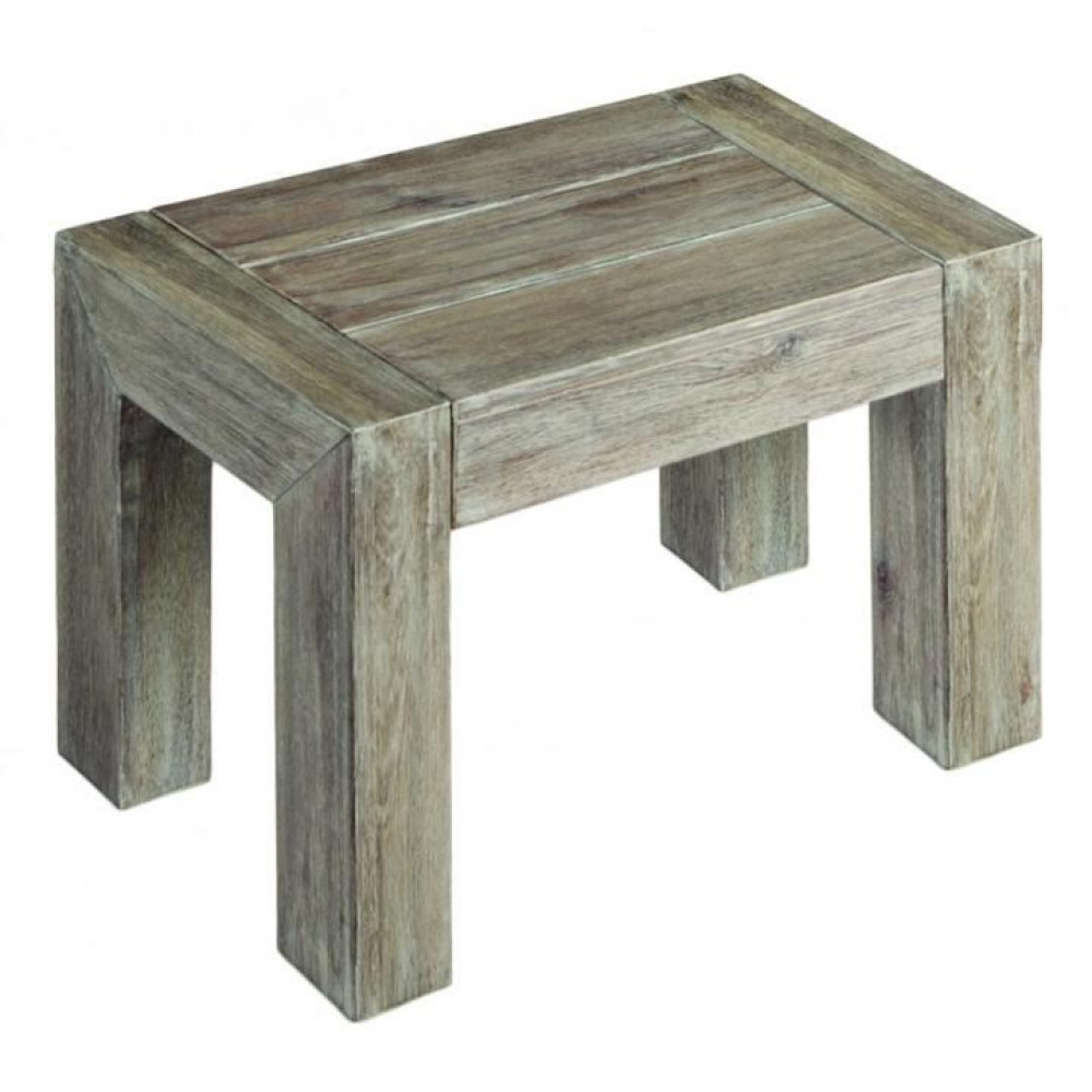 Alexander Rose Acacia Old England Grey Painted Bench 60cm