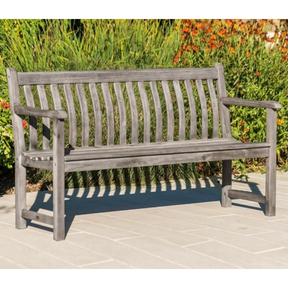 Alexander Rose Acacia Old England Grey Painted Broadfield Bench 5ft