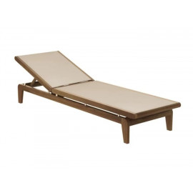 Alexander Rose Bolney Dark Acacia Adjustable Sling Sunbed