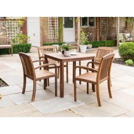 Alexander Rose Bolney Dark Acacia Armchair