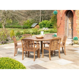 Alexander Rose Bolney Dark Acacia Round Table 1.3m Alexander Rose Bolney Dark Acacia Round Table 1.3m