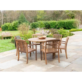 Alexander Rose Bolney Dark Acacia Round Table 1.3m Alexander Rose Bolney Dark Acacia Round Table 1.3m