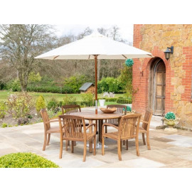 Alexander Rose Bolney Dark Acacia Round Table 1.3m Alexander Rose Bolney Dark Acacia Round Table 1.3m