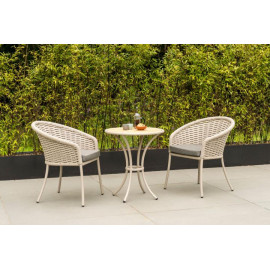 Alexander Rose Cordial Aluminium & Roble Bistro Set