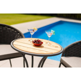Alexander Rose Cordial Aluminium & Roble Bistro Set