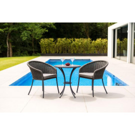 Alexander Rose Cordial Grey Aluminium & HPL Bistro Table Alexander Rose Cordial Grey Aluminium & HPL Bistro Table