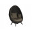 Alexander Rose Cordial Luxe Lucy Cocoon Egg Chair Dark Grey Frame