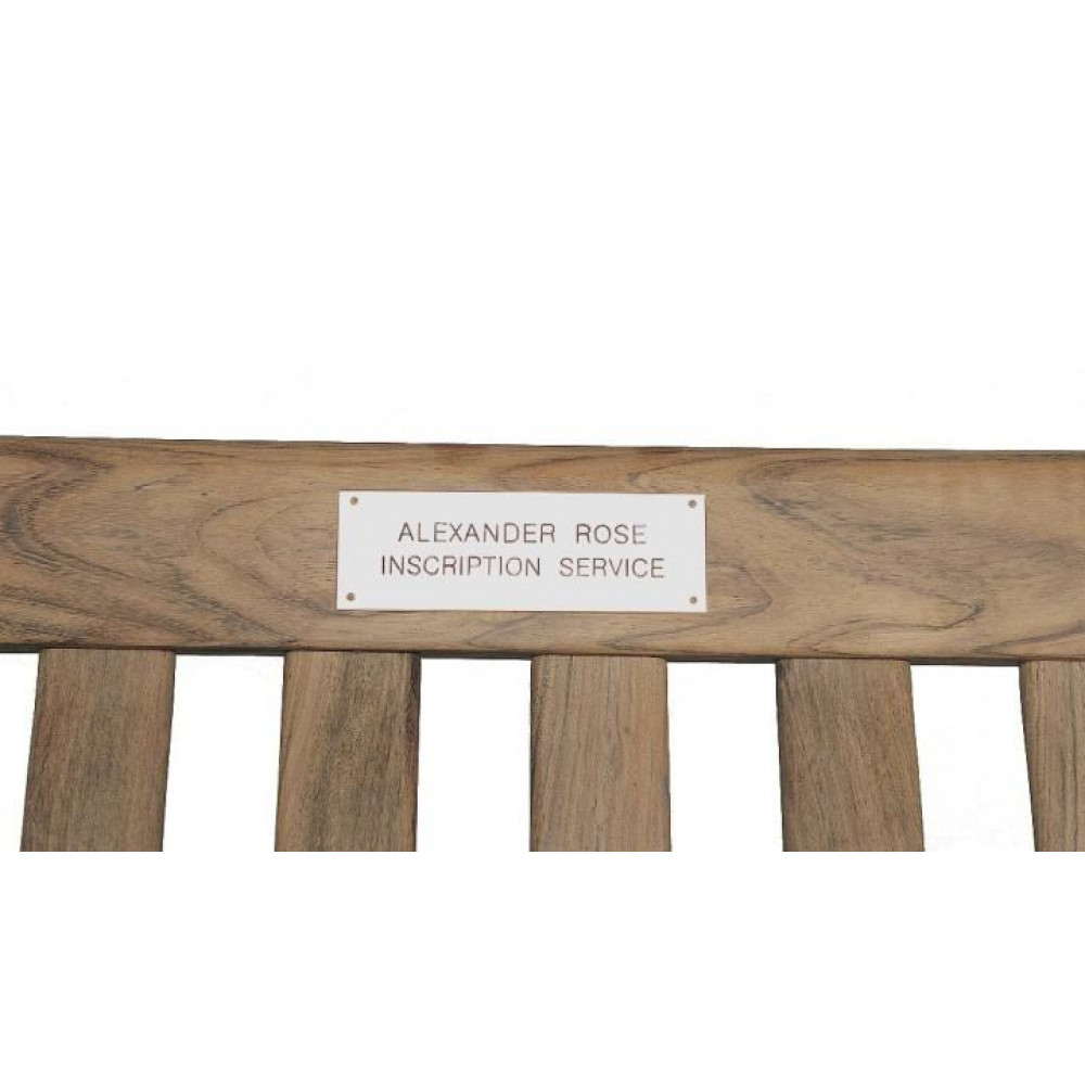 Alexander Rose Engraved Stainless Steel Plaque Alexander Rose Engraved Stainless Steel Plaque