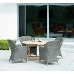 Alexander Rose Monte Carlo 4 Seat Roble Dining Set Alexander Rose Monte Carlo 4 Seat Roble Dining Set