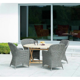 Alexander Rose Monte Carlo 4 Seat Roble Dining Set
