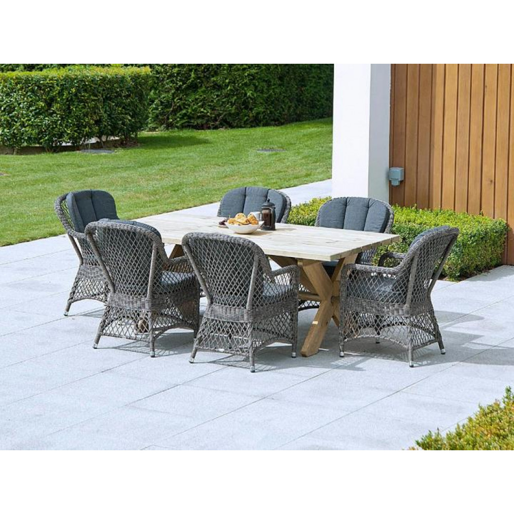 Alexander Rose Monte Carlo 6 Seat Pine Dining Set