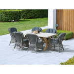 Alexander Rose Monte Carlo 6 Seat Pine Dining Set