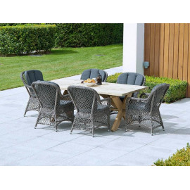 Alexander Rose Monte Carlo 6 Seat Pine Dining Set