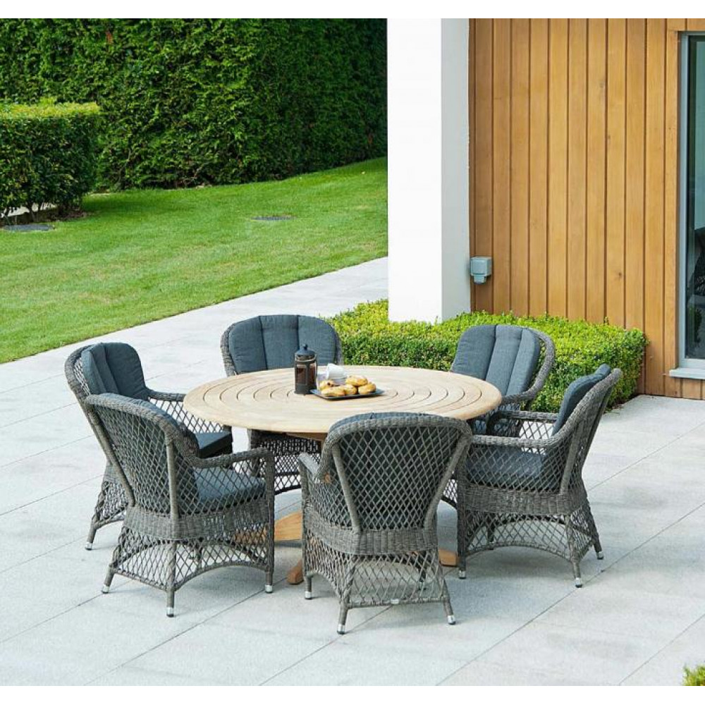 Alexander Rose Monte Carlo 6 Seat Roble Dining Set