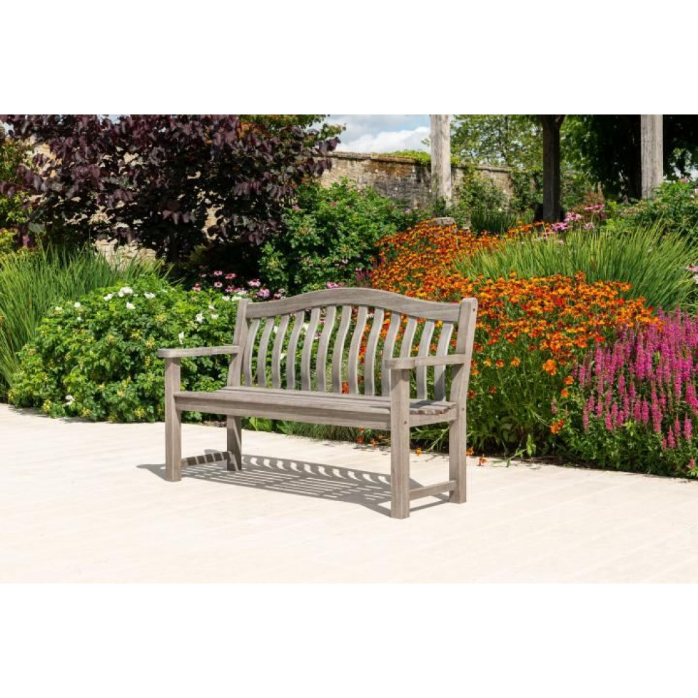 Alexander Rose Old England Grey Painted Turnberry Bench 5ft