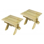 Alexander Rose Pine Lightweight Stools x 2