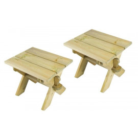 Alexander Rose Pine Lightweight Stools x 2