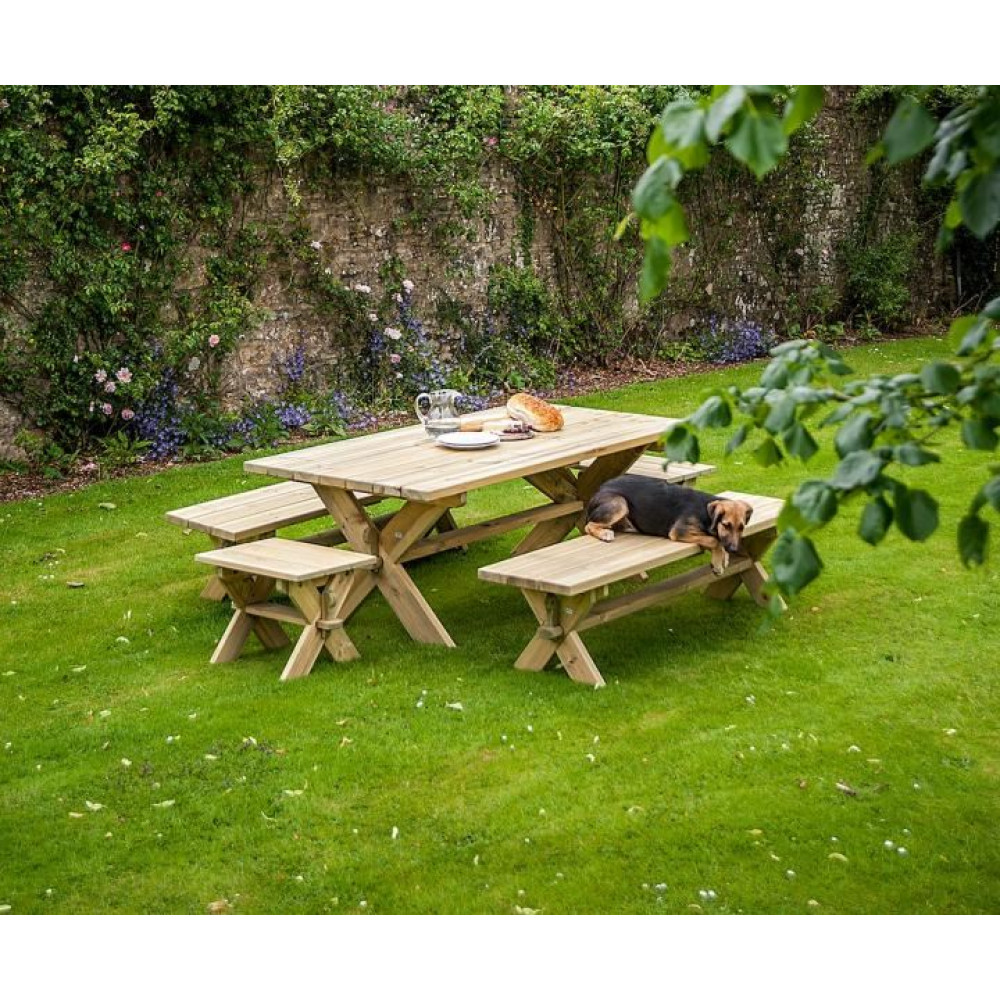 Alexander Rose Pine Rectangular Table Set Alexander Rose Pine Rectangular Table Set