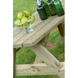 Alexander Rose Pine Woburn Picnic Table 6ft