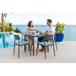 Alexander Rose Rimini 4 Seat Square Dining Set