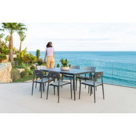 Alexander Rose Rimini 6 Seat Rectangular Dining Set Alexander Rose Rimini 6 Seat Rectangular Dining Set