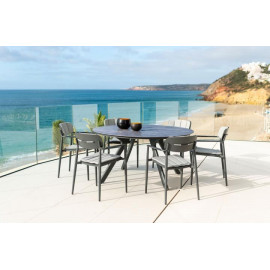 Alexander Rose Rimini 6 Seat Round Dining Set Alexander Rose Rimini 6 Seat Round Dining Set