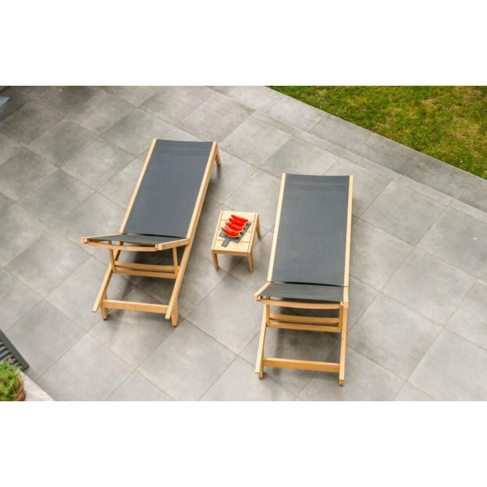 Alexander Rose Roble Adjustable Sling Sunbed Set