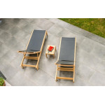 Alexander Rose Roble Adjustable Sling Sunbed Set