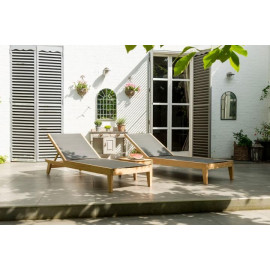 Alexander Rose Roble Adjustable Sling Sunbed Set