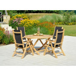 Alexander Rose Roble Bengal 4 Seat Recliner Round Set Alexander Rose Roble Bengal 4 Seat Recliner Round Set