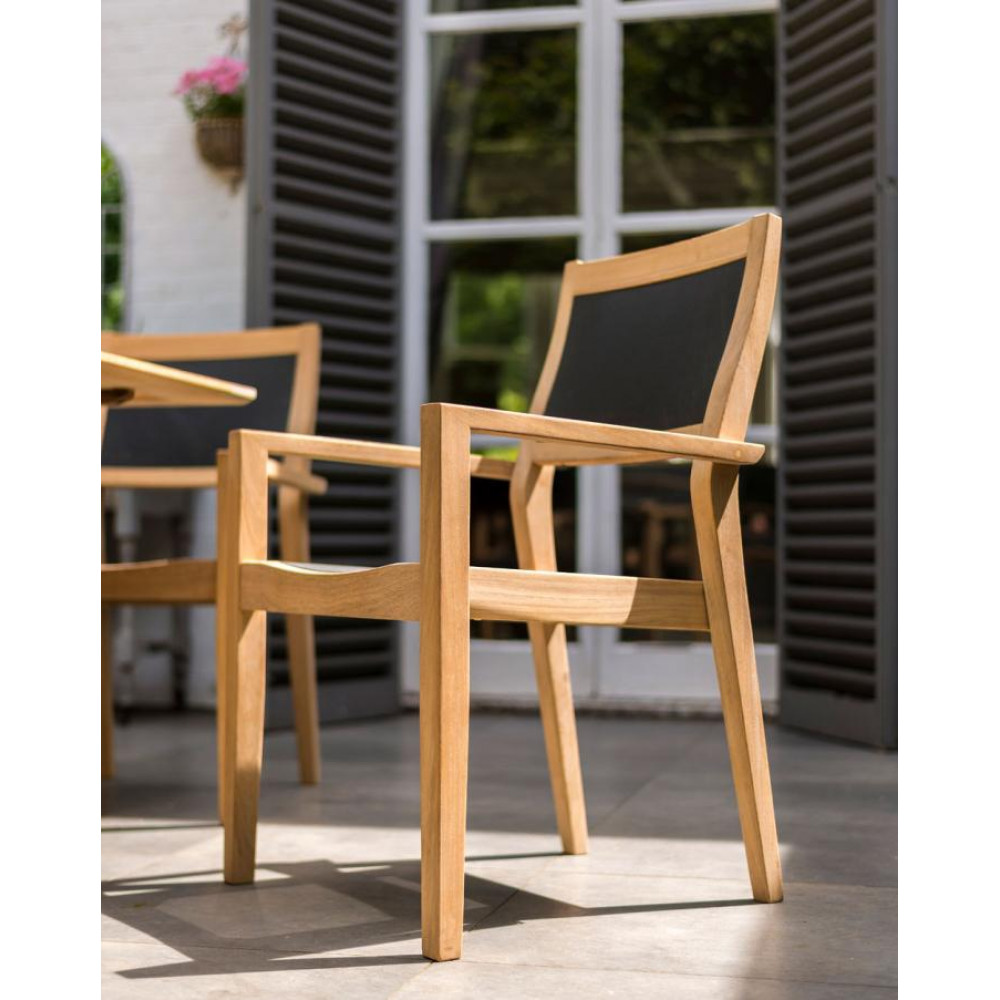 Alexander Rose Roble Highback Stacking Sling Armchair Alexander Rose Roble Highback Stacking Sling Armchair